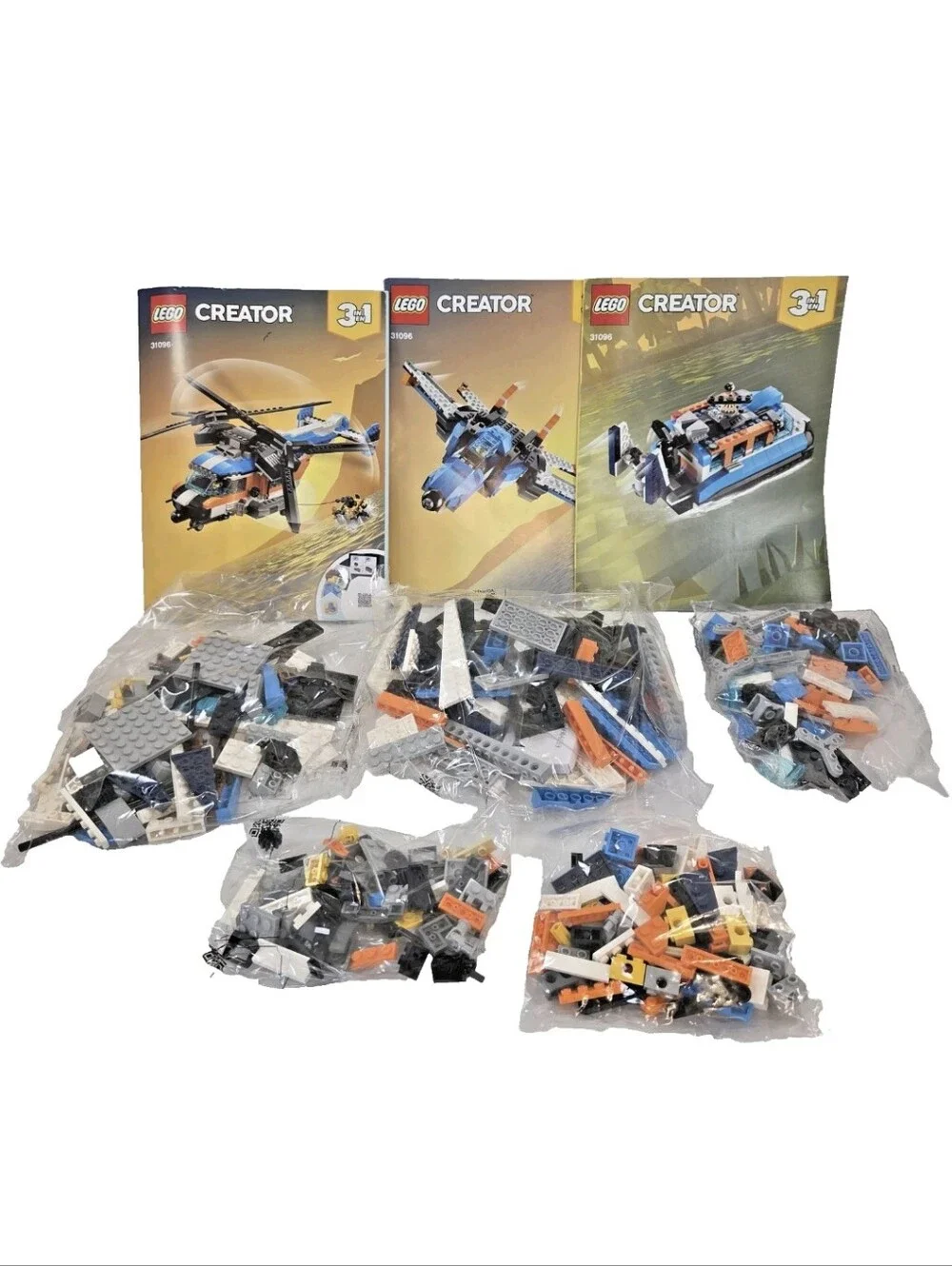 LEGO Creator 31096 Twin-Rotor Helicopter 3-in-1 Sealed Bags No Box Retired